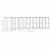Outdoor Dog Kennel Galvanised Steel with Roof 14.52 m²