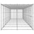 Outdoor Dog Kennel Galvanised Steel with Roof 21.78 m²
