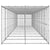 Outdoor Dog Kennel Galvanised Steel with Roof 29.04 m²