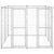 Outdoor Dog Kennel Galvanised Steel 4.84 m²