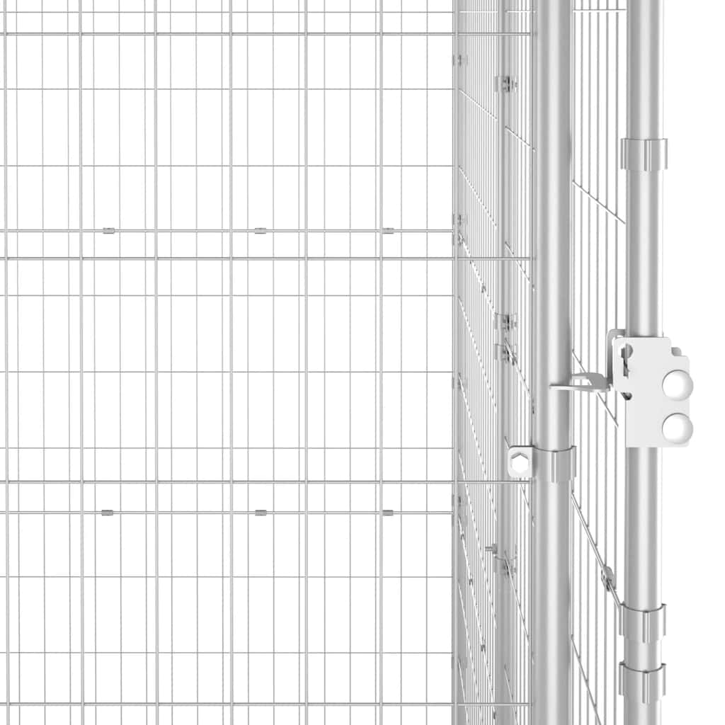 Outdoor Dog Kennel Galvanised Steel 4,84 m²