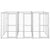 Outdoor Dog Kennel Galvanised Steel 7.26 m²