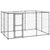 Outdoor Dog Kennel Steel with Roof 7.26 m²