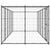 Outdoor Dog Kennel Steel with Roof 12.1 m²