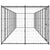 Outdoor Dog Kennel Steel with Roof 21.78 m²