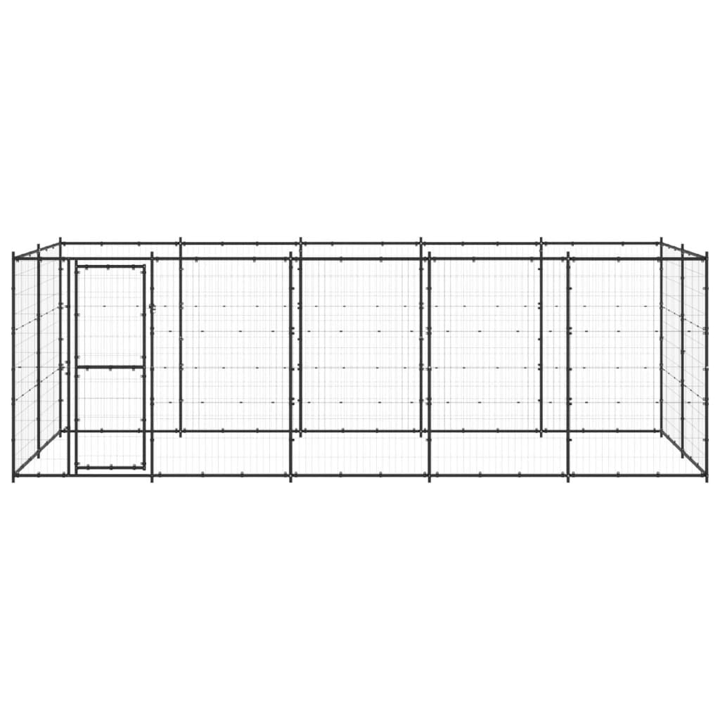 Outdoor Dog Kennel Steel 12.1 m²