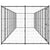 Outdoor Dog Kennel Steel 21.78 m²