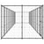 Outdoor Dog Kennel Steel 26.62 m²