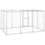 Outdoor Dog Kennel Galvanised Steel with Roof 7.26 m²