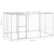 Outdoor Dog Kennel Galvanised Steel with Roof 7.26 m²