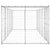 Outdoor Dog Kennel Galvanised Steel with Roof 12.1 m²