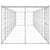 Outdoor Dog Kennel Galvanised Steel with Roof 21.78 m²