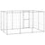 Outdoor Dog Kennel Galvanised Steel 7.26 m²