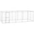 Outdoor Dog Kennel Galvanised Steel 12.1 m²