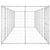 Outdoor Dog Kennel Galvanised Steel 16.94 m²