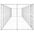 Outdoor Dog Kennel Galvanised Steel 26.62 m²