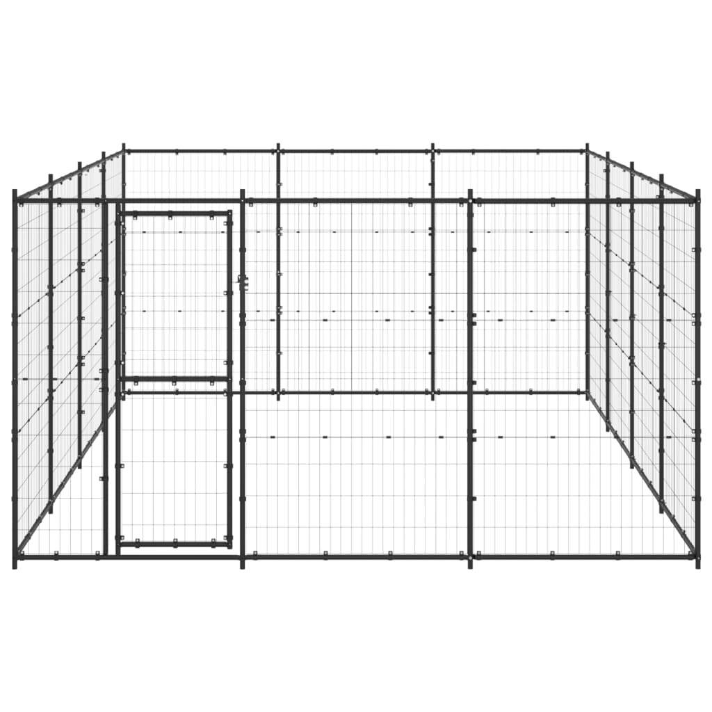 Outdoor Dog Kennel Steel 14.52 m²