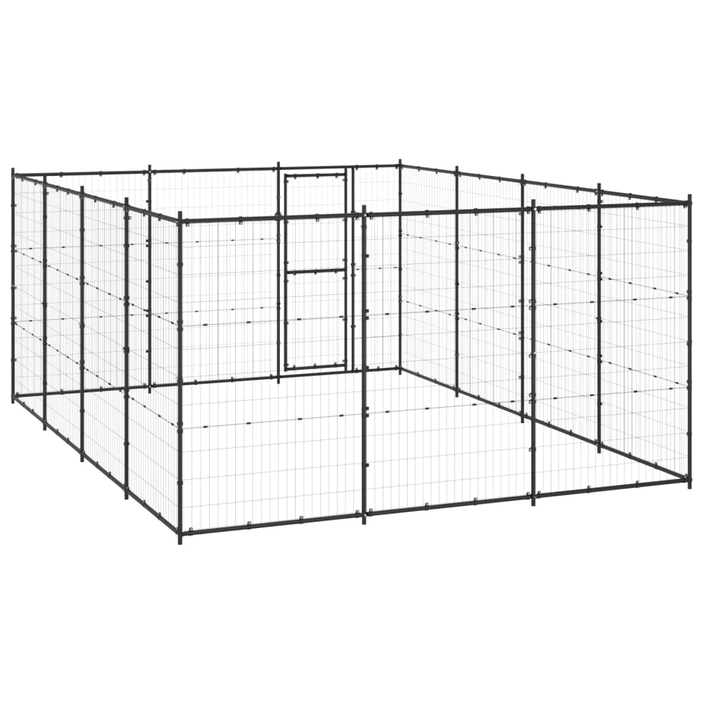 Outdoor Dog Kennel Steel 14.52 m²