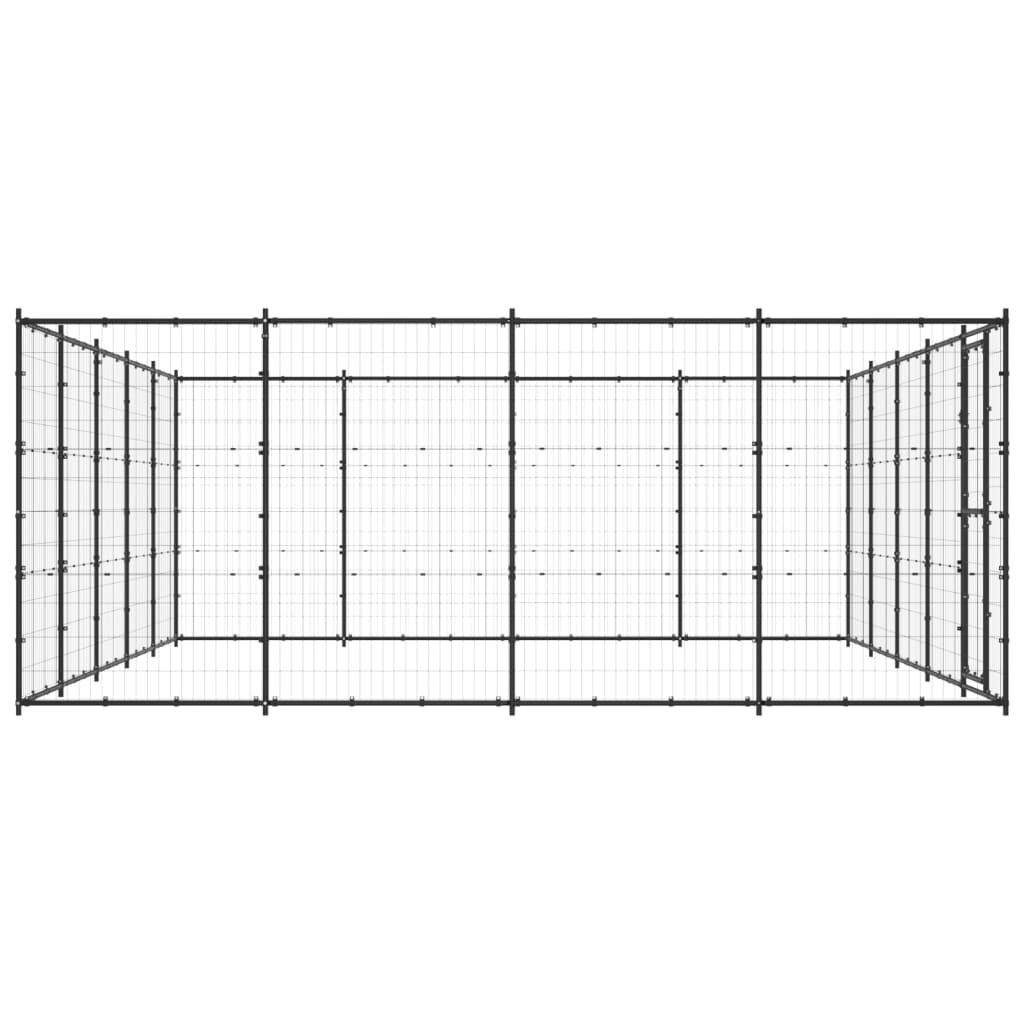 Outdoor Dog Kennel Steel 24.2 m²