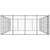 Outdoor Dog Kennel Steel 33.88 m²