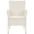 Garden Chairs with Cushions 2 pcs Poly Rattan White