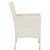 Garden Chairs with Cushions 2 pcs Poly Rattan White