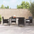 Garden Chairs with Cushions 4 pcs Poly Rattan Black