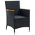 Garden Dining Chairs 4 pcs Poly Rattan Black