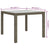 Garden Table 90x90x75 cm Tempered Glass and Poly Rattan Grey