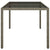 Garden Table 150x90x75 cm Tempered Glass and Poly Rattan Grey