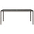 Garden Table Brown 190x90x75 cm Tempered Glass and Poly Rattan