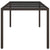 Garden Table Brown 190x90x75 cm Tempered Glass and Poly Rattan