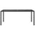Garden Table Black 190x90x75 cm Tempered Glass and Poly Rattan