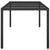 Garden Table Black 190x90x75 cm Tempered Glass and Poly Rattan