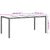 Garden Table Beige 190x90x75 cm Tempered Glass and Poly Rattan