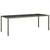 Garden Table Grey 250x100x75 cm Tempered Glass and Poly Rattan