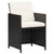 Garden Chairs 4 pcs Poly Rattan Black
