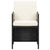 Garden Chairs 4 pcs Poly Rattan Black