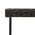 Garden Table Black 109x107x74 cm Poly Rattan and Glass
