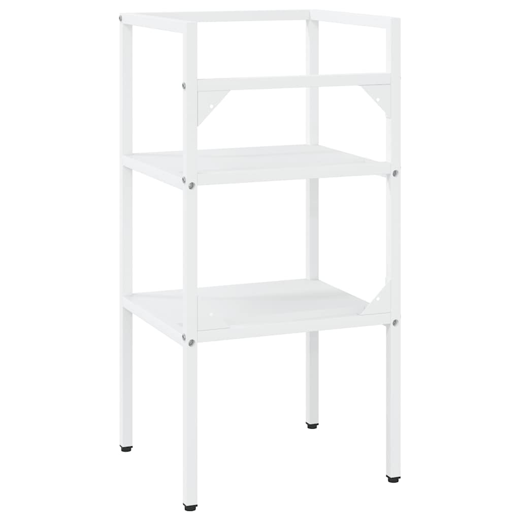 Bathroom Washbasin Frame White 40x38x83 cm Iron