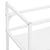 Bathroom Washbasin Frame White 40x38x83 cm Iron