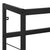 Bathroom Washbasin Frame Black 79x38x83 cm Iron