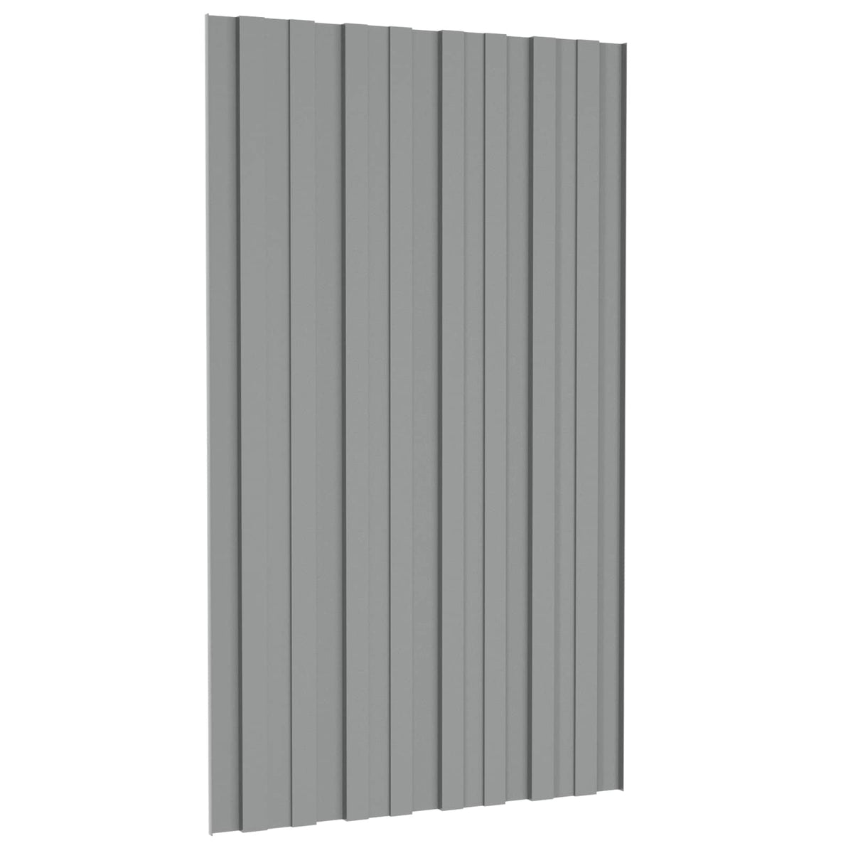 Roof Panel 36 pcs Grey 80 x 45 cm Galvanised steel
