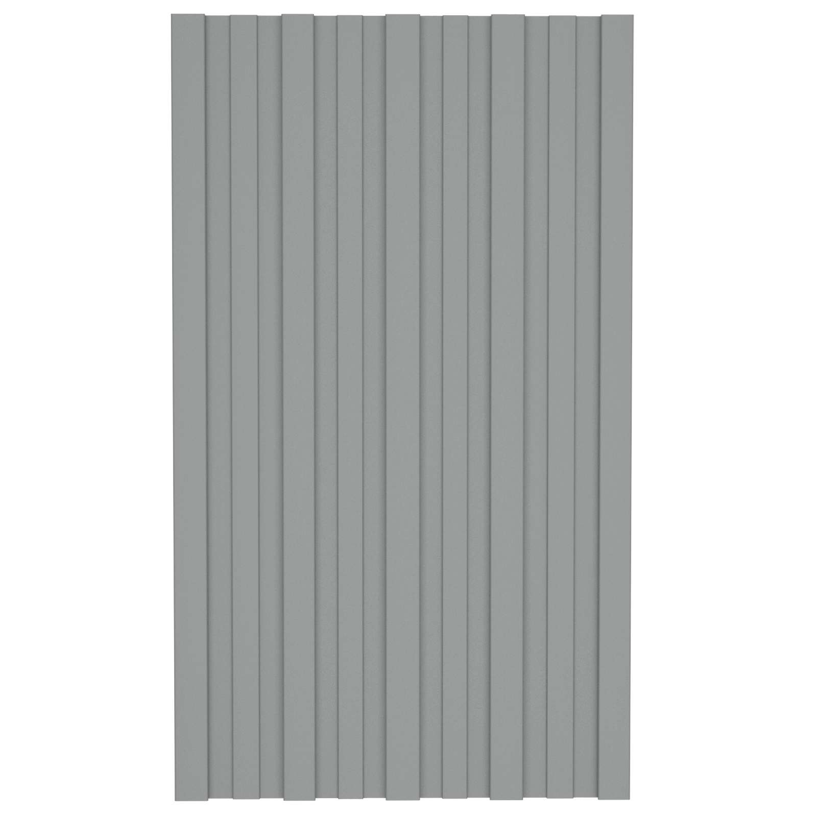 Roof Panel 36 pcs Grey 80 x 45 cm Galvanised steel