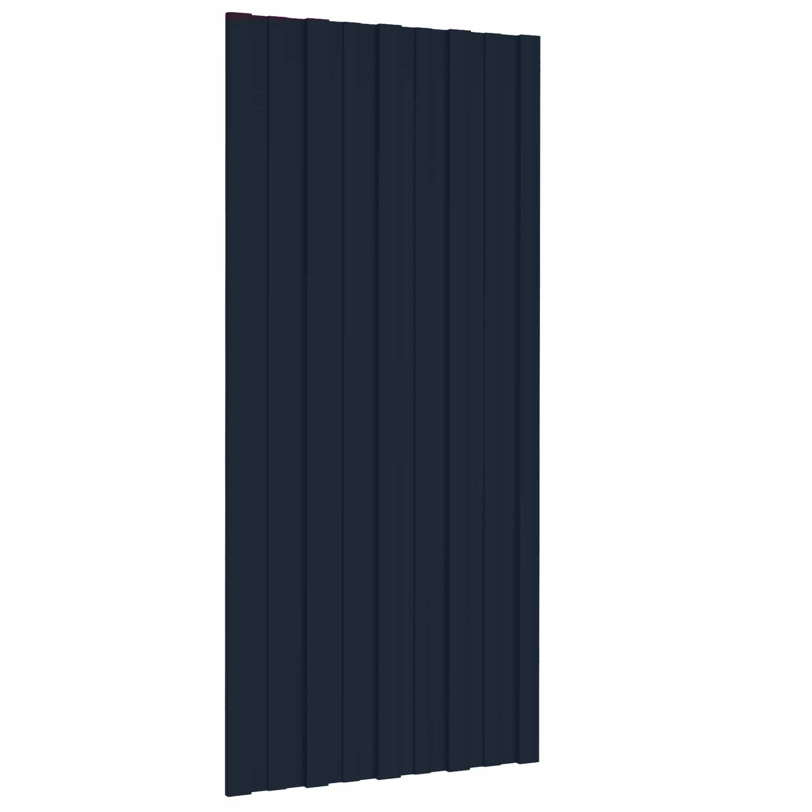 Roof Panel 36 pcs Anthracite 100 x 45 cm Galvanised steel