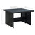 6 Piece Garden Lounge Set with Cushions Poly Rattan Black