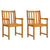 Garden Chairs 2 pcs Solid Acacia Wood