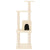 Cat Tree with Sisal Scratching Posts Cream 105 cm