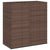 Garden Cushion Box PE Rattan 100x49x103.5 cm Brown
