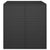 Garden Cushion Box PE Rattan 100x97.5x104 cm Black